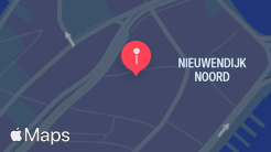 Nieuwezijds on a map
